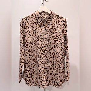 PINK leopard patterned Blouse- formal and chic at the same time!